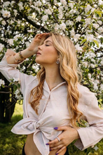 Učitajte sliku u preglednik galerije, Prugasta košulja sa vezom po želji — La Mary Fashion
